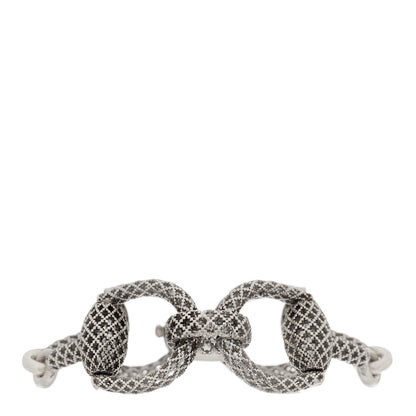 Gucci Sterling Silver Horsebit Diamantissima Bracelet 1 of 4