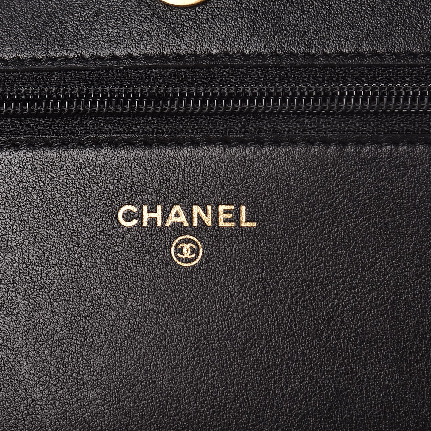 Caviar Quilted Boy Wallet On Chain WOC Black