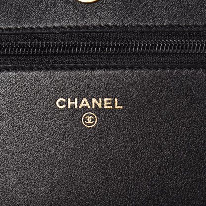 Chanel Caviar Quilted Boy Wallet On Chain WOC Black 8 of 15