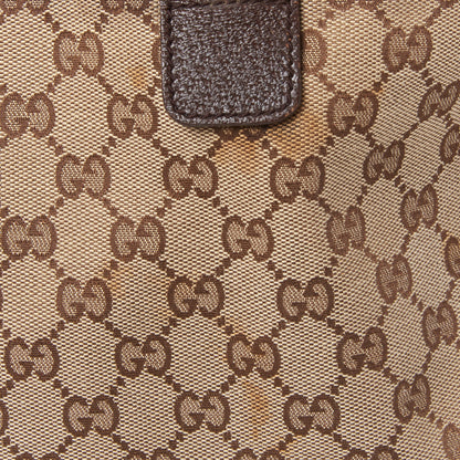 Gucci GG Monogram Web Medium Collapsible Carry On Duffle Beige Brown 10 of 10