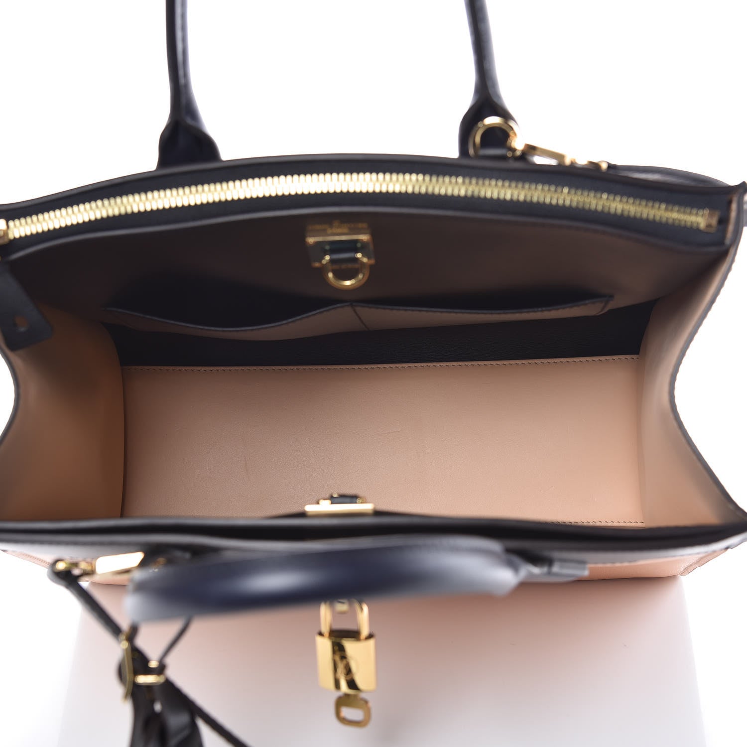 Louis Vuitton Calfskin City Steamer MM Vanilla Black 5 of 8