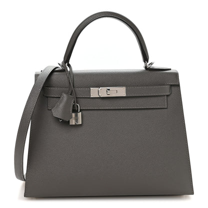 Hermes Epsom Kelly Sellier 28 Gris Misty 1 of 11