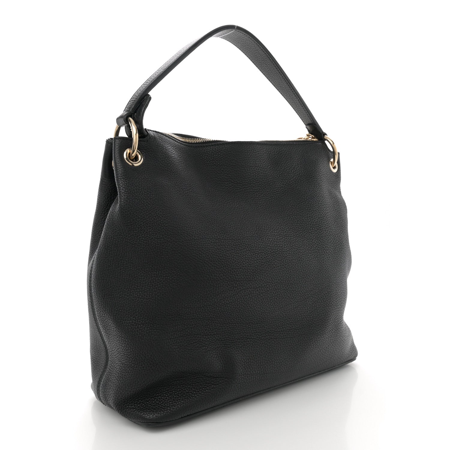 Gucci Pebbled Calfskin Large Soho Hobo Black 3 of 11