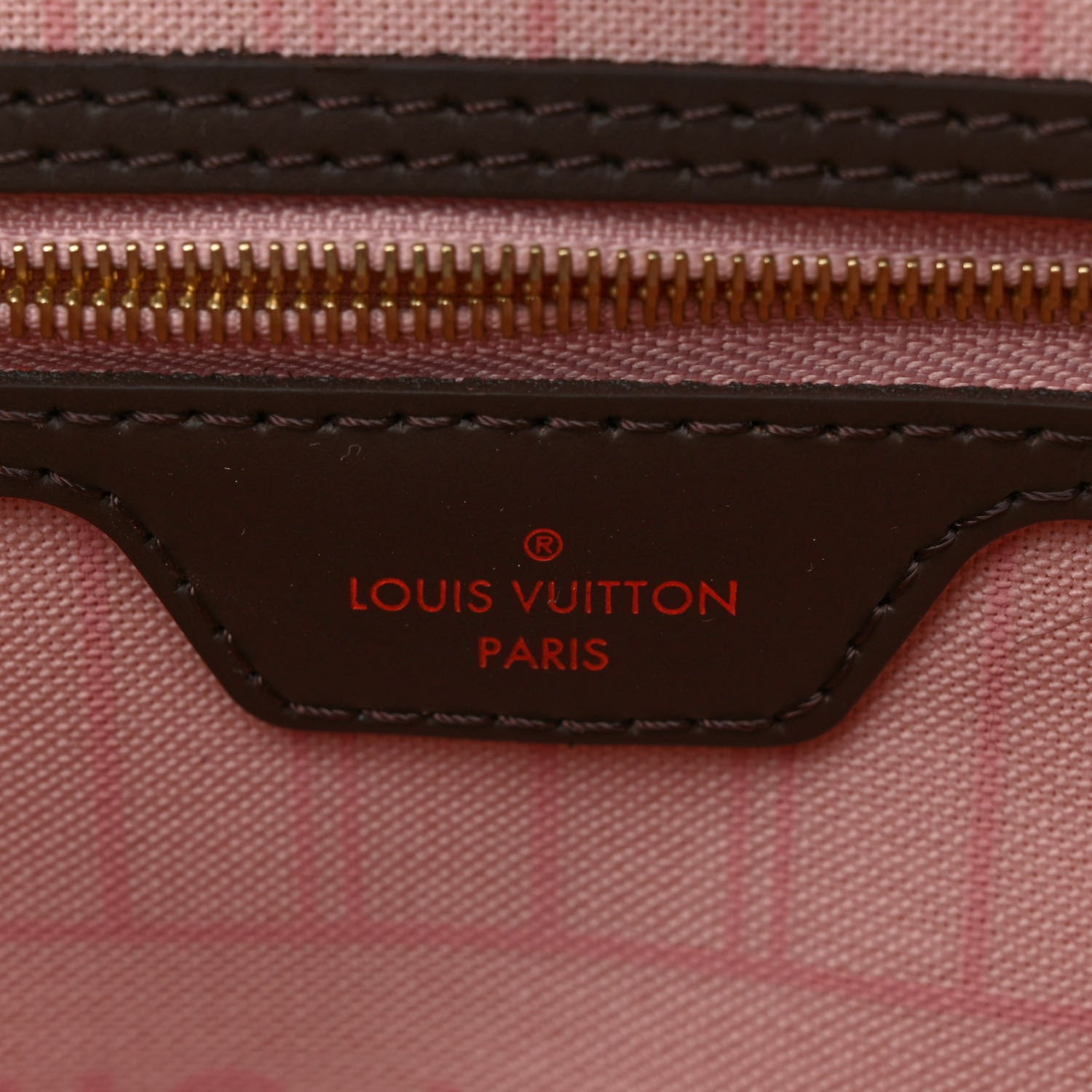 Louis Vuitton Damier Ebene Neo Neverfull MM Rose Ballerine 7 of 11