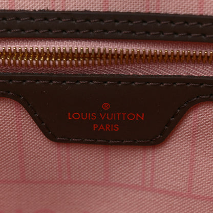 Louis Vuitton Damier Ebene Neo Neverfull MM Rose Ballerine 7 of 11