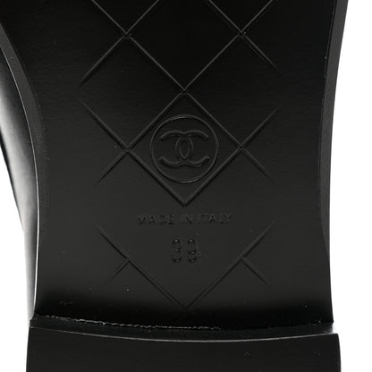 Chanel Lambskin Quilted CC Turnlock Loafers 39 Black 8 of 9