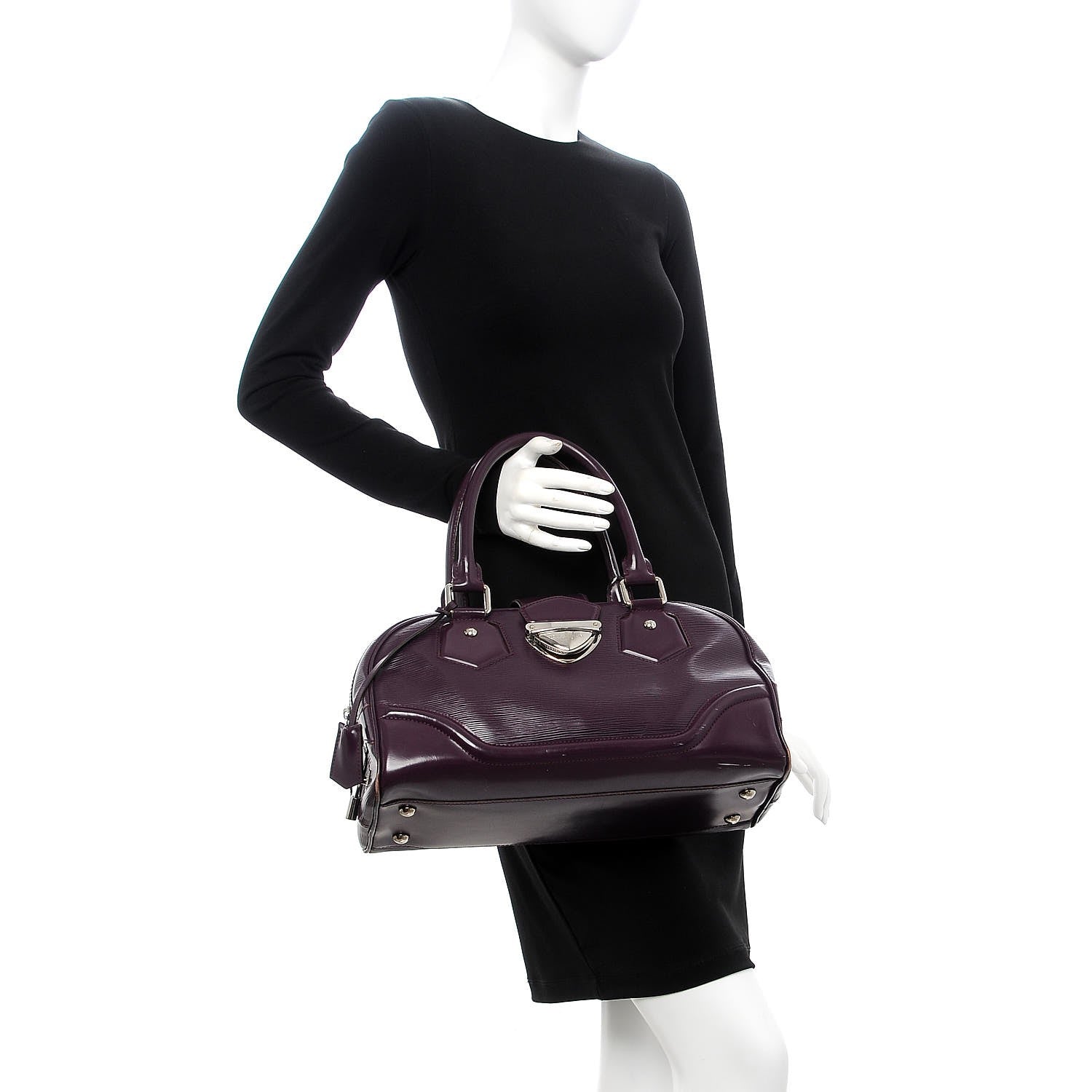 Louis Vuitton Epi Bowling Montaigne GM Cassis 2 of 22