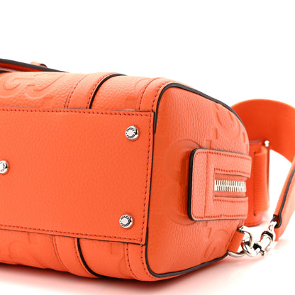 Gucci Piuma Calfskin Jumbo GG Embossed Mini Duffle Bag Good Orange 10 of 10