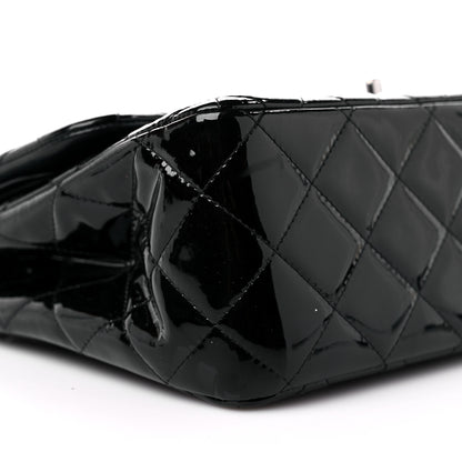 Chanel Patent Quilted Jumbo Double Flap Black 8 of 11