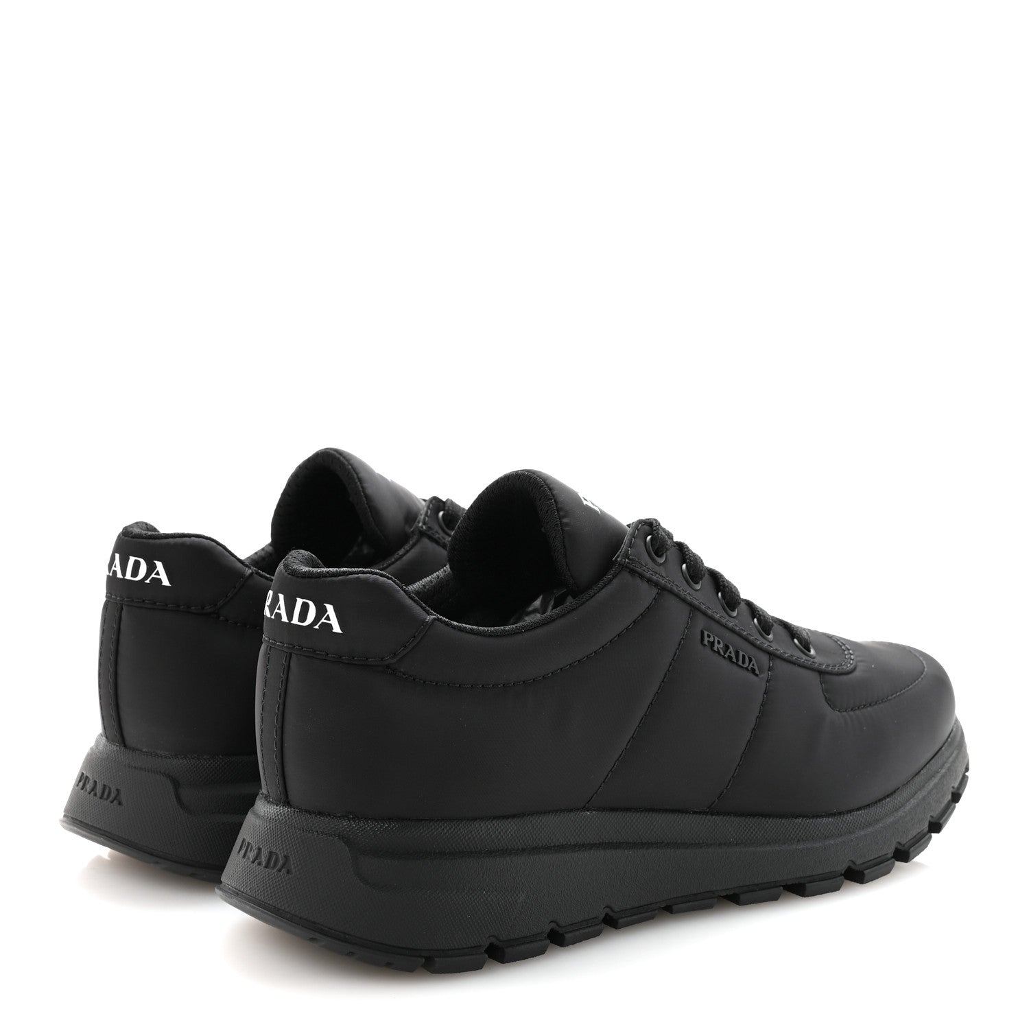 Prada Re-Nylon Piuma Quilted Mens Sneakers 8.5 Black 5 of 10