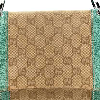 Gucci Monogram Satchel Bag Turquoise 7 of 15