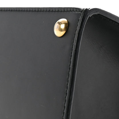 Gucci Guccissima Signature Small Padlock Top Handle Bag Black Black 10 of 10