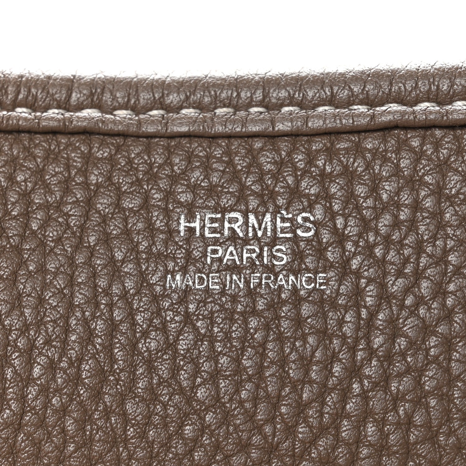 Hermes Taurillon Clemence Evelyne III GM Etoupe 7 of 11
