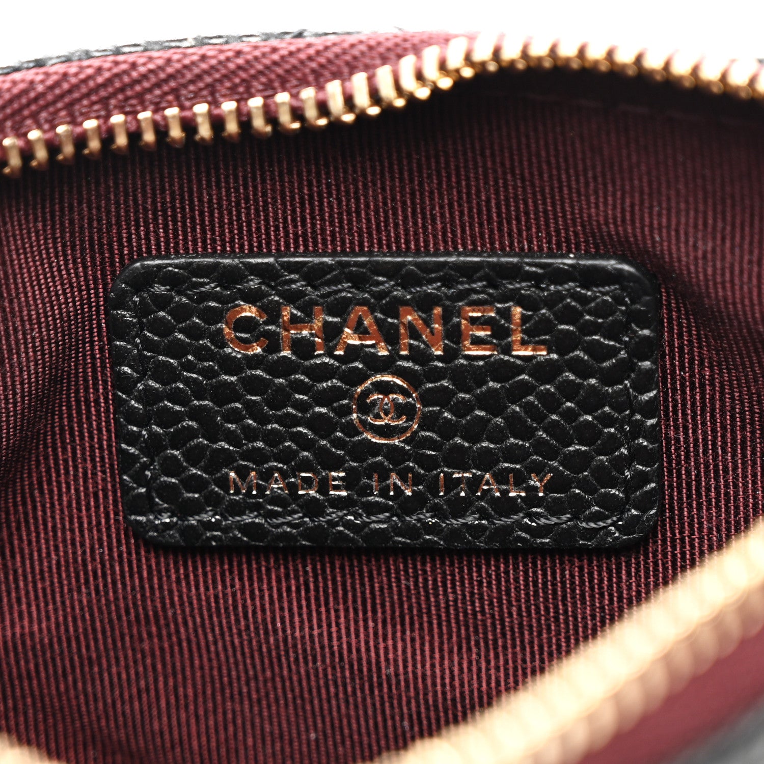 Chanel Caviar Quilted Small Cosmetic Case Black 6 of 8
