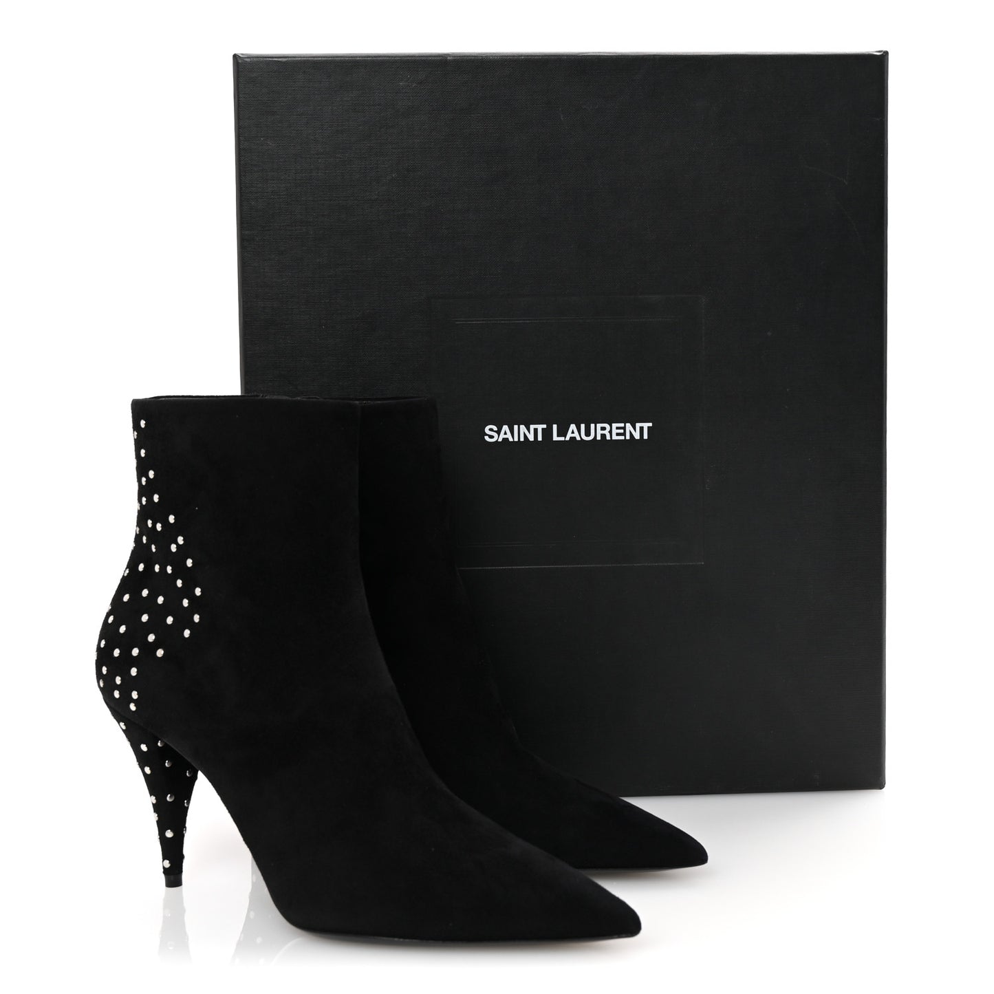 Suede Studded Kiki 85 Zip Boot 37 Black