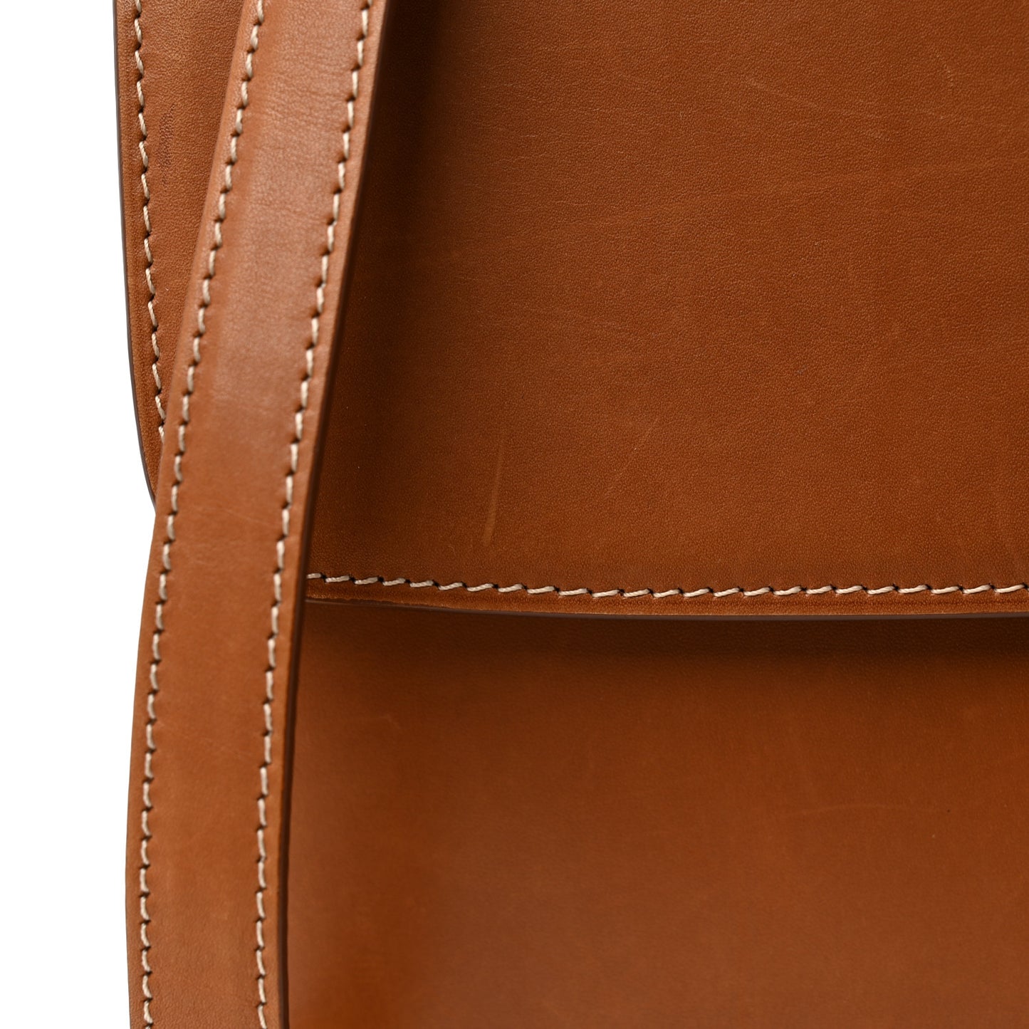 Natural Calfskin Medium Classic Box Flap Bag Tan