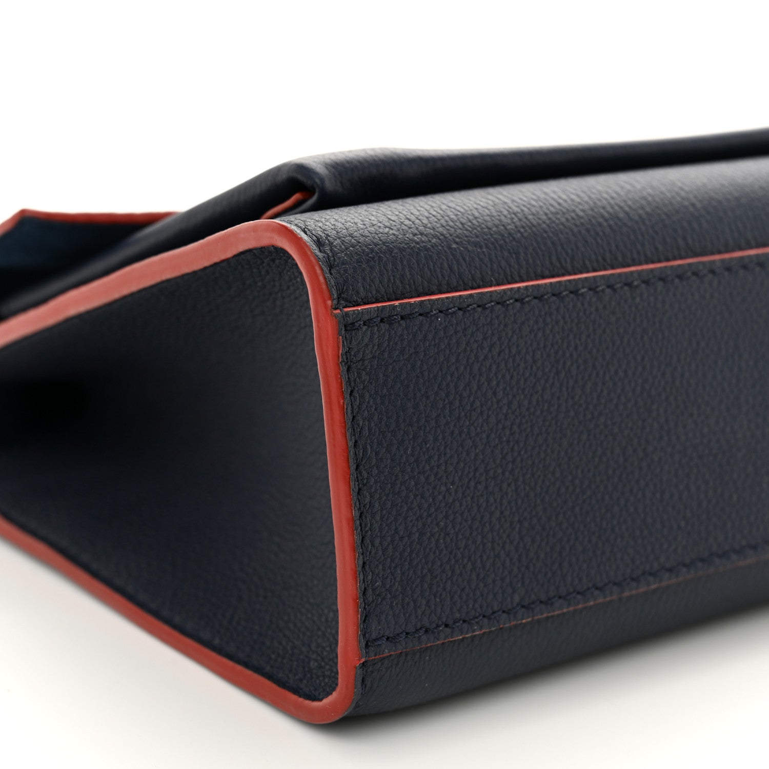 Louis Vuitton Soft Calfskin My Lockme Chain Bag BB Marine Rouge 8 of 9