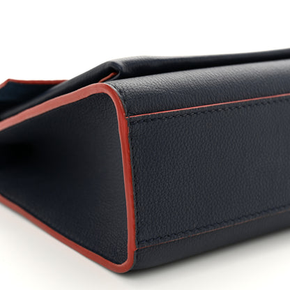 Louis Vuitton Soft Calfskin My Lockme Chain Bag BB Marine Rouge 8 of 9