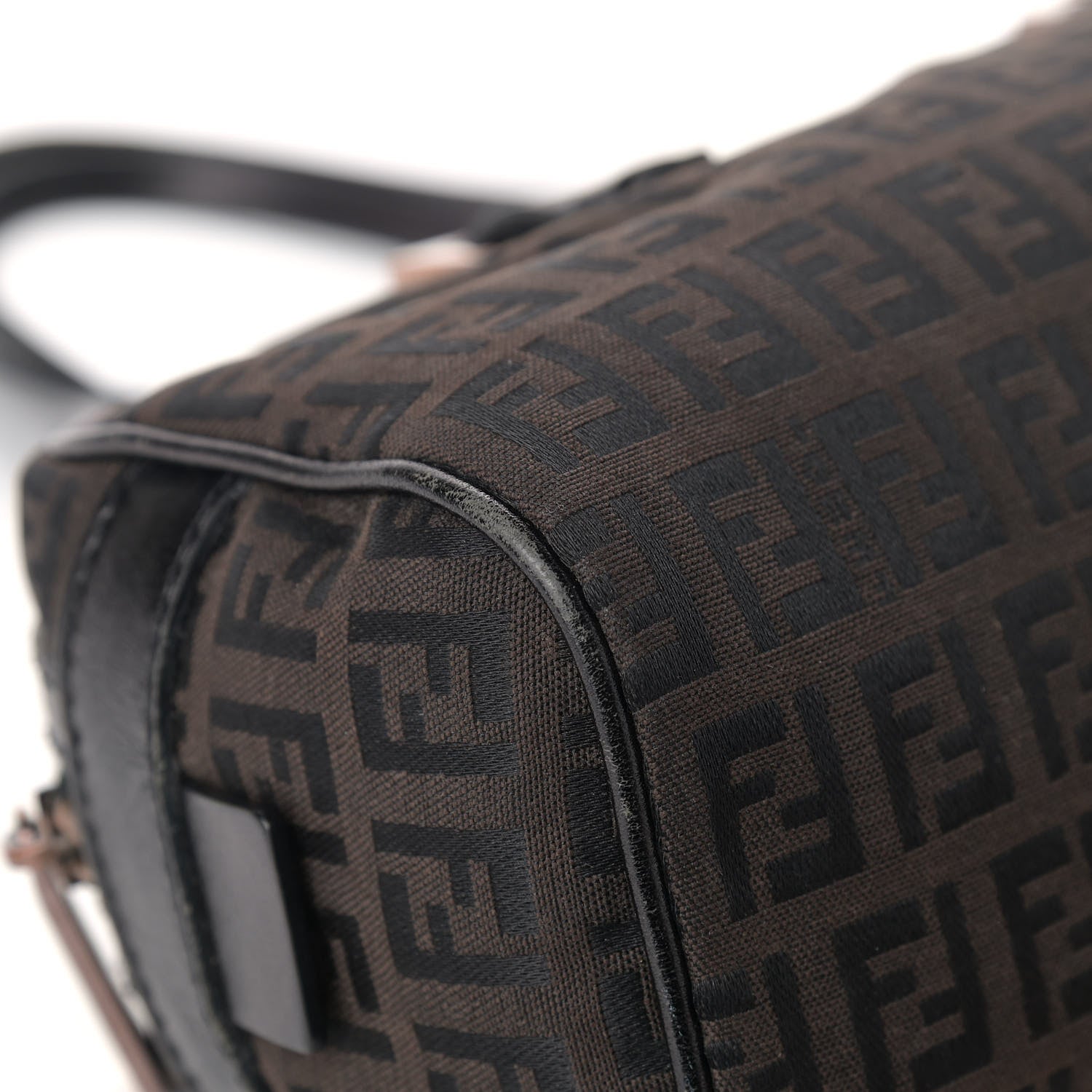 Fendi Zucchino Small Buckle Tote Brown 8 of 14