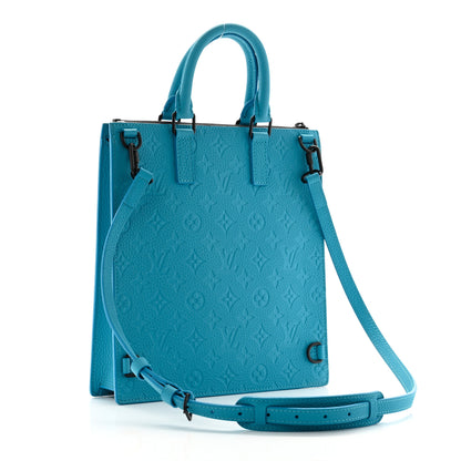 Louis Vuitton Taurillon Monogram Sac Plat Messenger Turquoise 3 of 10