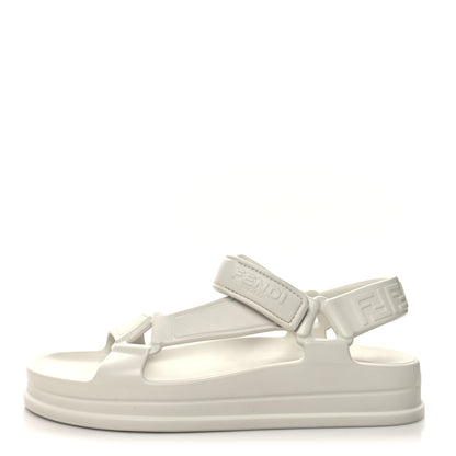 Fendi Rubber FF Sporty Hiker 25mm Sandals 38 Chalk 1 of 8