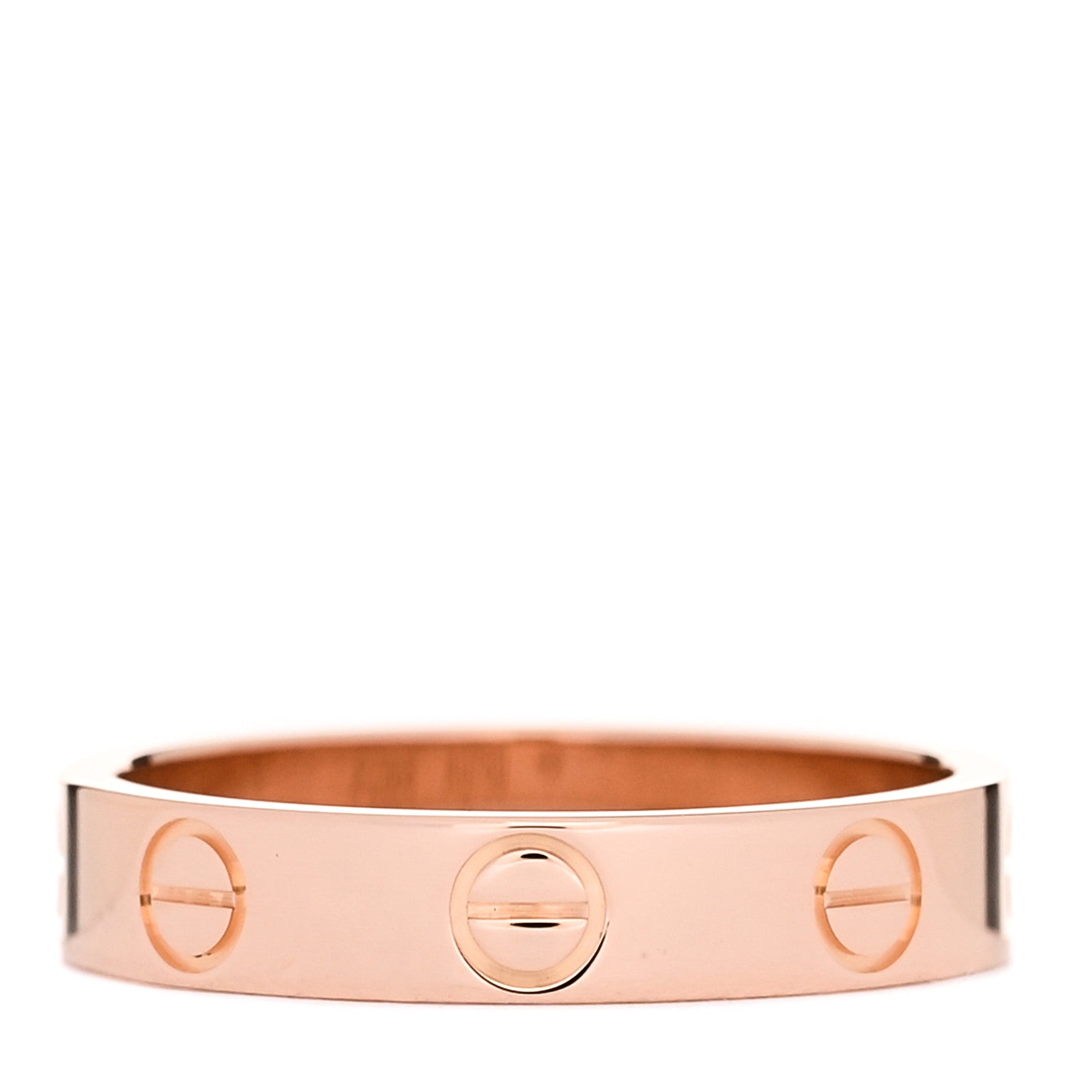 Cartier 18K Pink Gold 3.5mm LOVE Wedding Band Ring 50 5.25 3 of 4