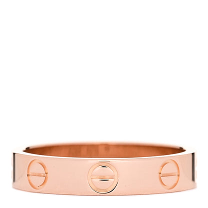 Cartier 18K Pink Gold 3.5mm LOVE Wedding Band Ring 50 5.25 3 of 4