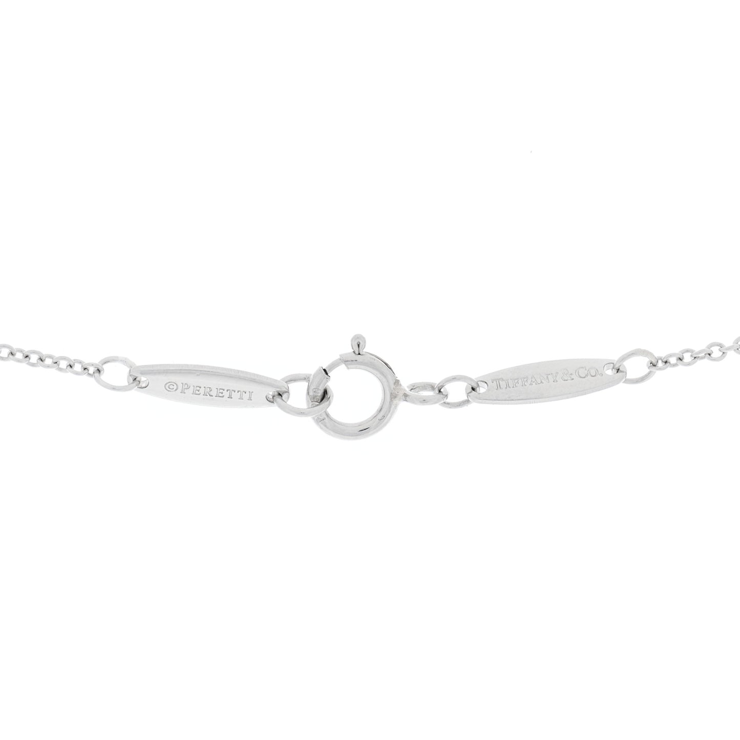 Platinum Diamond .21ct Elsa Peretti Diamonds by the Yard Pendant Necklace