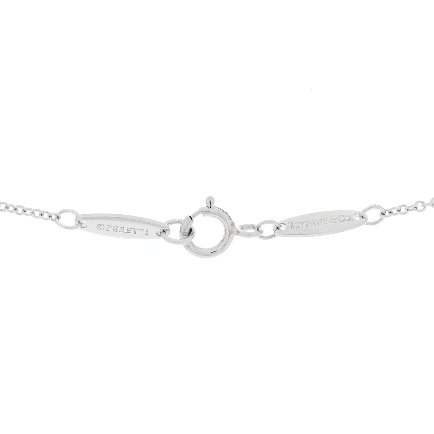 Tiffany Platinum Diamond .21ct Elsa Peretti Diamonds by the Yard Pendant Necklace 3 of 4