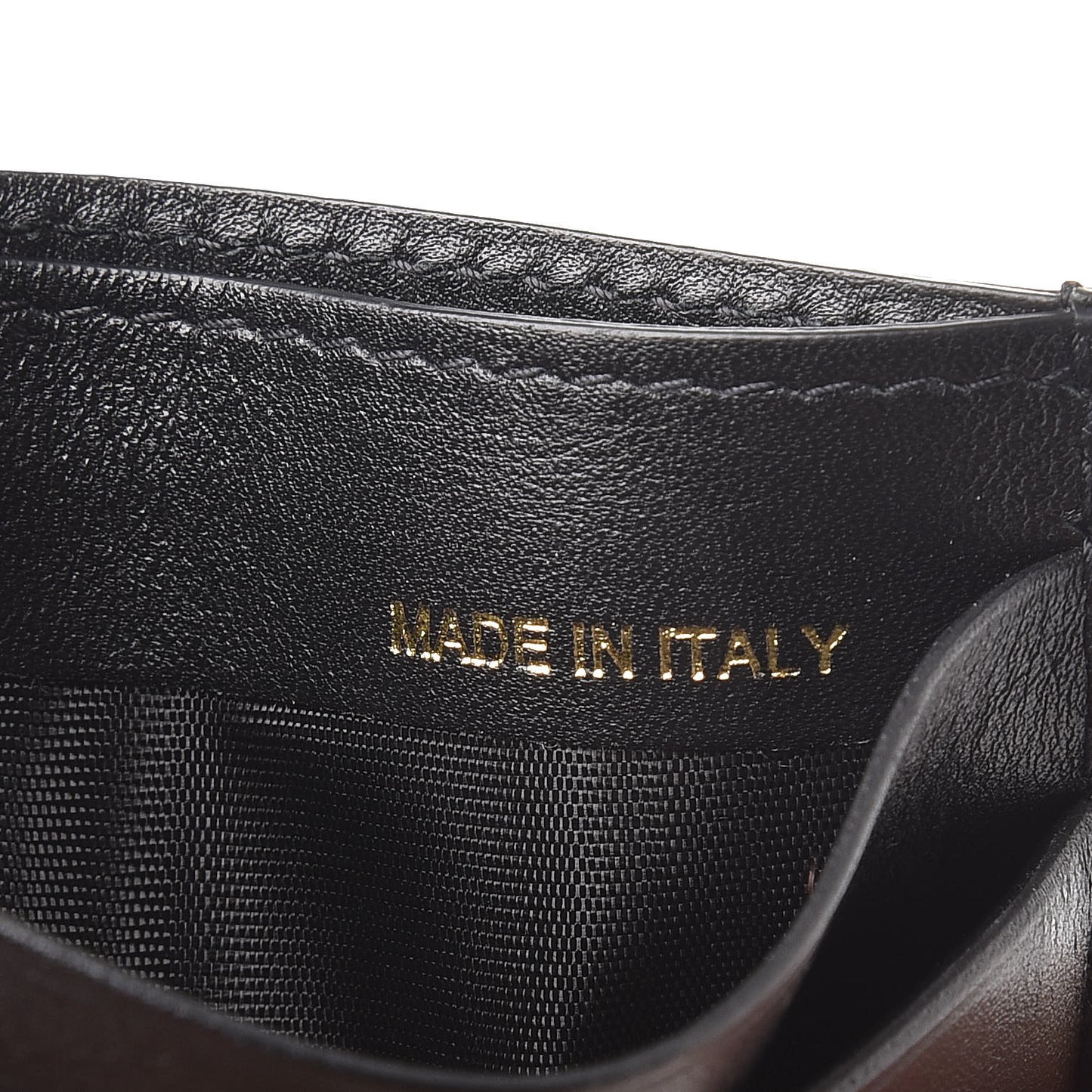 Vitello Rockstud Card Holder Black