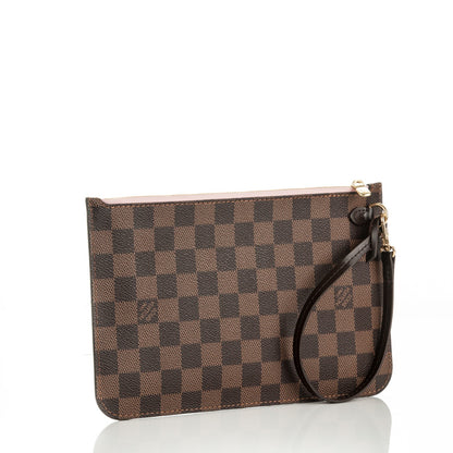 Louis Vuitton Damier Ebene Neverfull MM GM Pochette Rose Ballerine 3 of 7