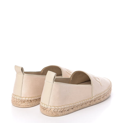 Louis Vuitton Canvas Waterfall Espadrille Flats 38 Ecru 4 of 8