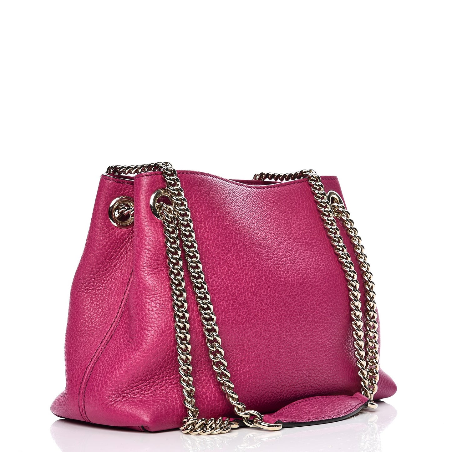 Cellarius Calfskin Small Soho Chain Shoulder Bag Bright Bouganville