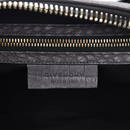 Givenchy Nubuck Crocodile Embossed Medium Antigona Washed Black 7 of 8