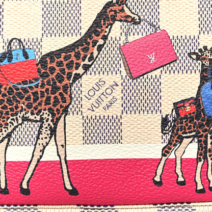 Louis Vuitton Damier Azur 2017 Christmas Animation Mini Pochette Accessories 7 of 9