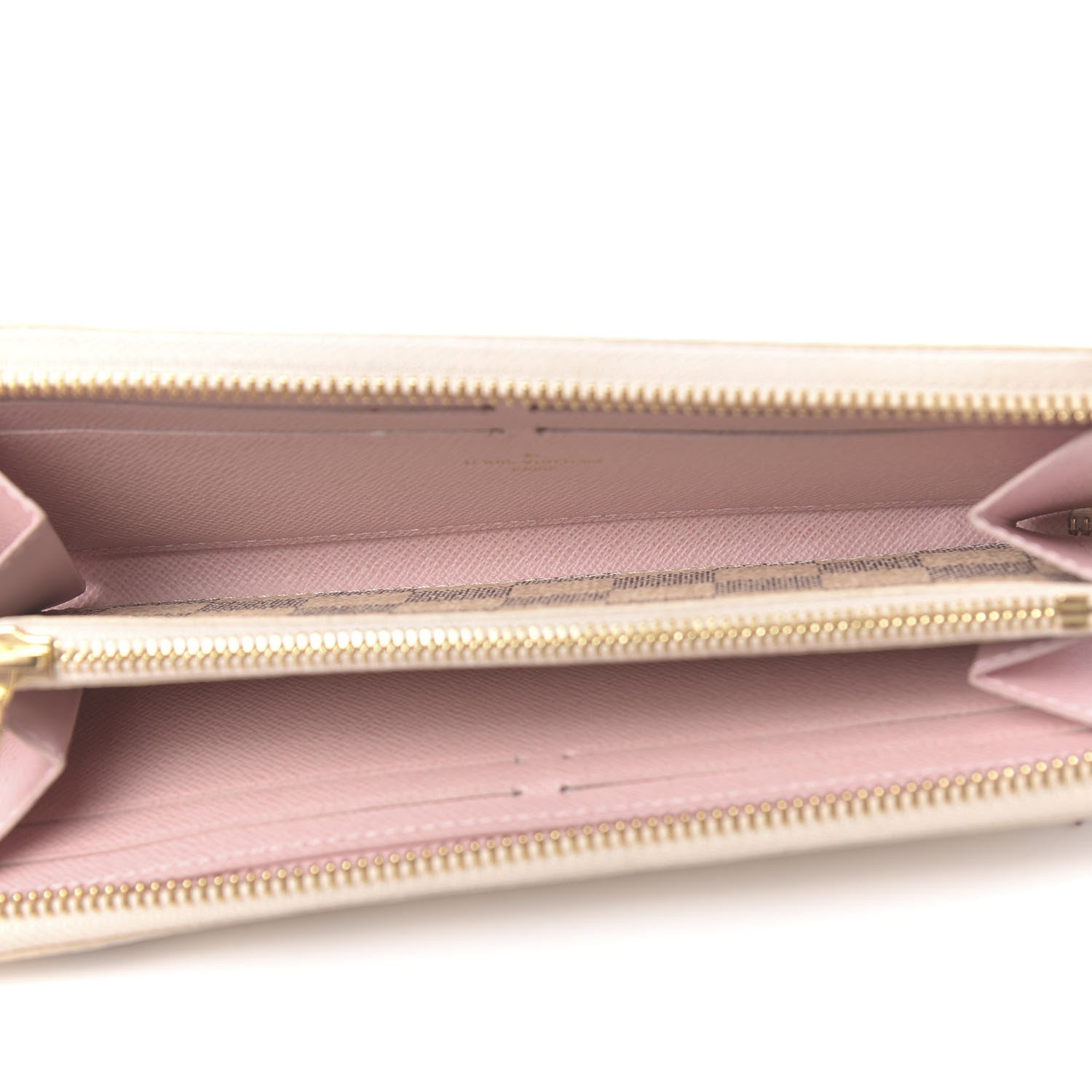 Louis Vuitton Damier Azur Clemence Wallet Rose Ballerine 5 of 12