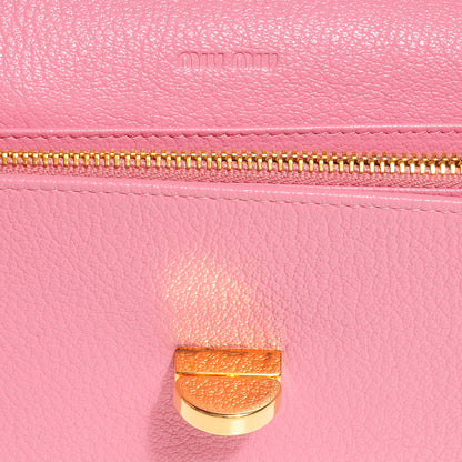 Miu Miu Goatskin Madras Twist Wallet Rosa 7 of 9