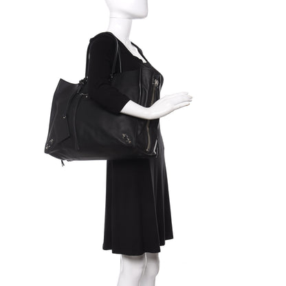 Balenciaga Supple Calfskin Papier A4 Zip Around Tote Black 2 of 8