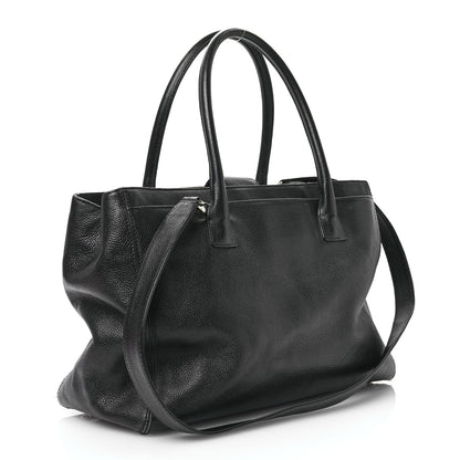 Chanel Calfskin Cerf Executive Shopper Tote Black 3 of 11