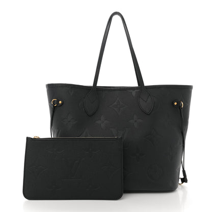 Louis Vuitton Empreinte Monogram Giant Neverfull MM Black 2 of 11