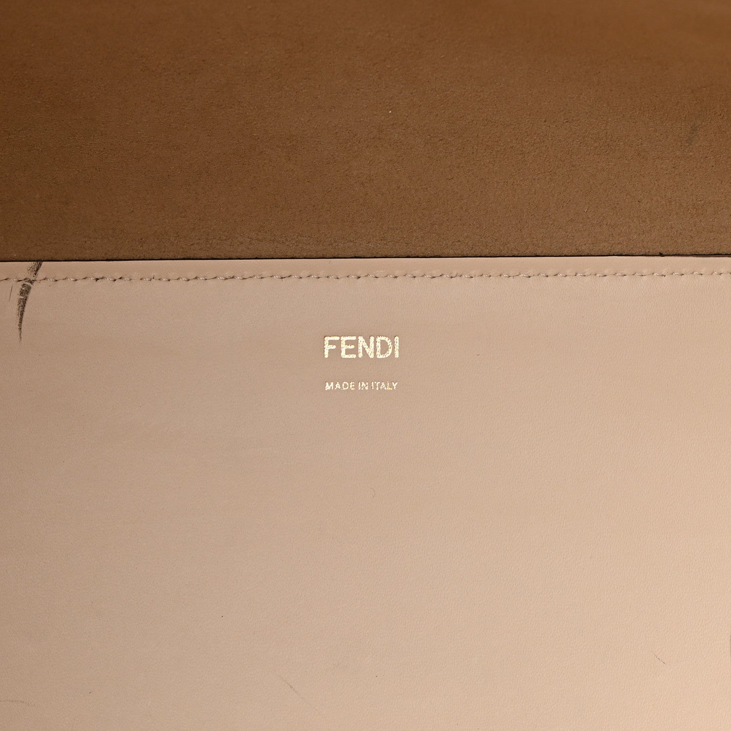 Fendi Vitello King Plexiglass Logo Embossed Large Fendi Sunshine Shopper Tote White Ice 6 of 17