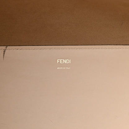 Fendi Vitello King Plexiglass Logo Embossed Large Fendi Sunshine Shopper Tote White Ice 6 of 17