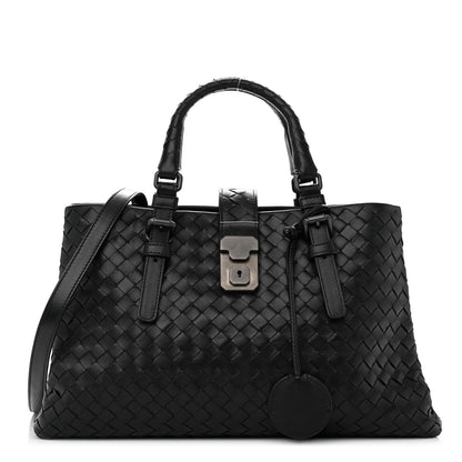 Bottega Veneta Light Calf Intrecciato Small Roma Black 1 of 12
