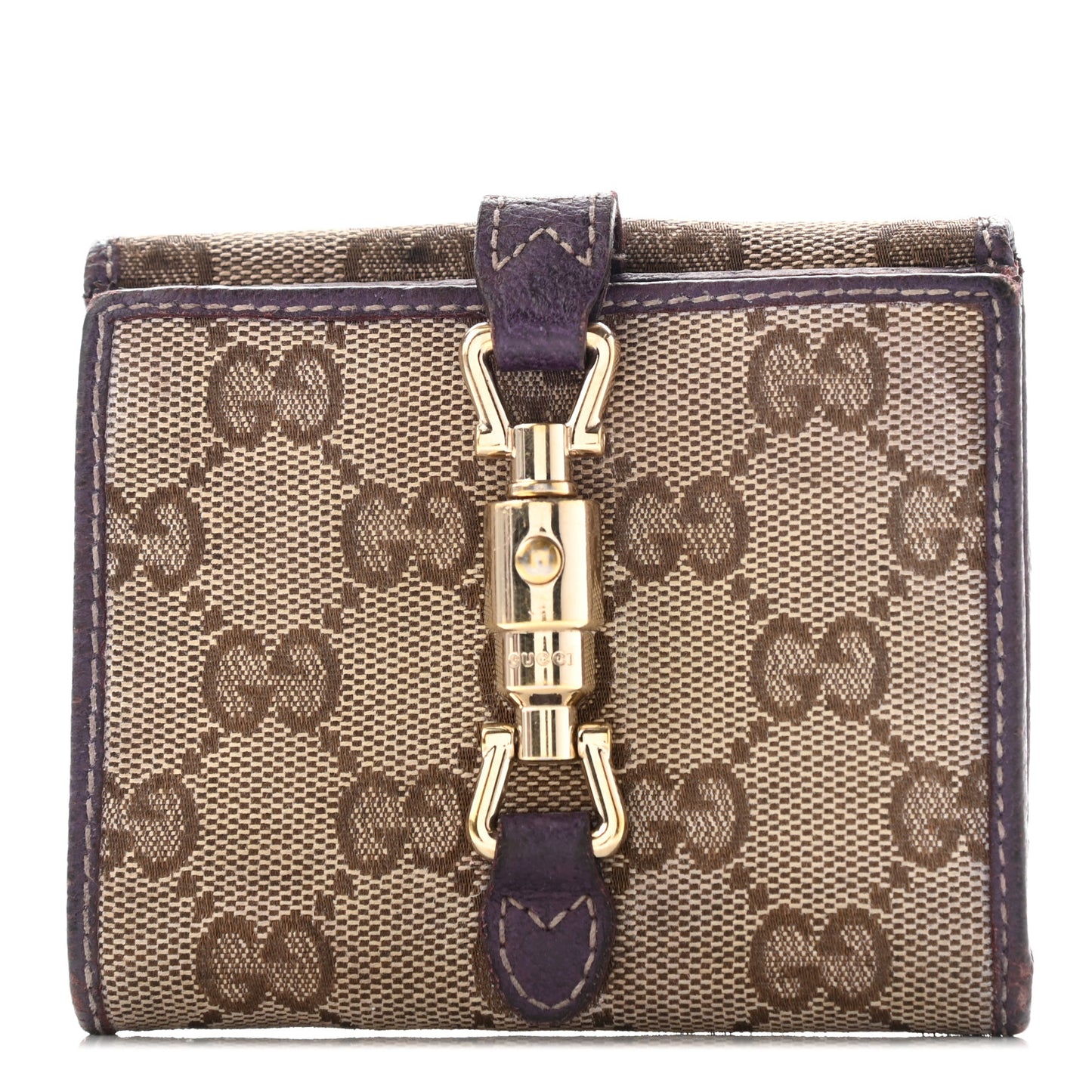 Monogram Compact Wallet Purple