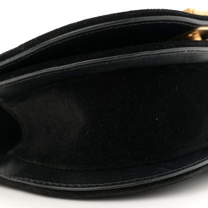 Chanel Velvet Quilted Mini Boy Messenger Bag Black 9 of 10