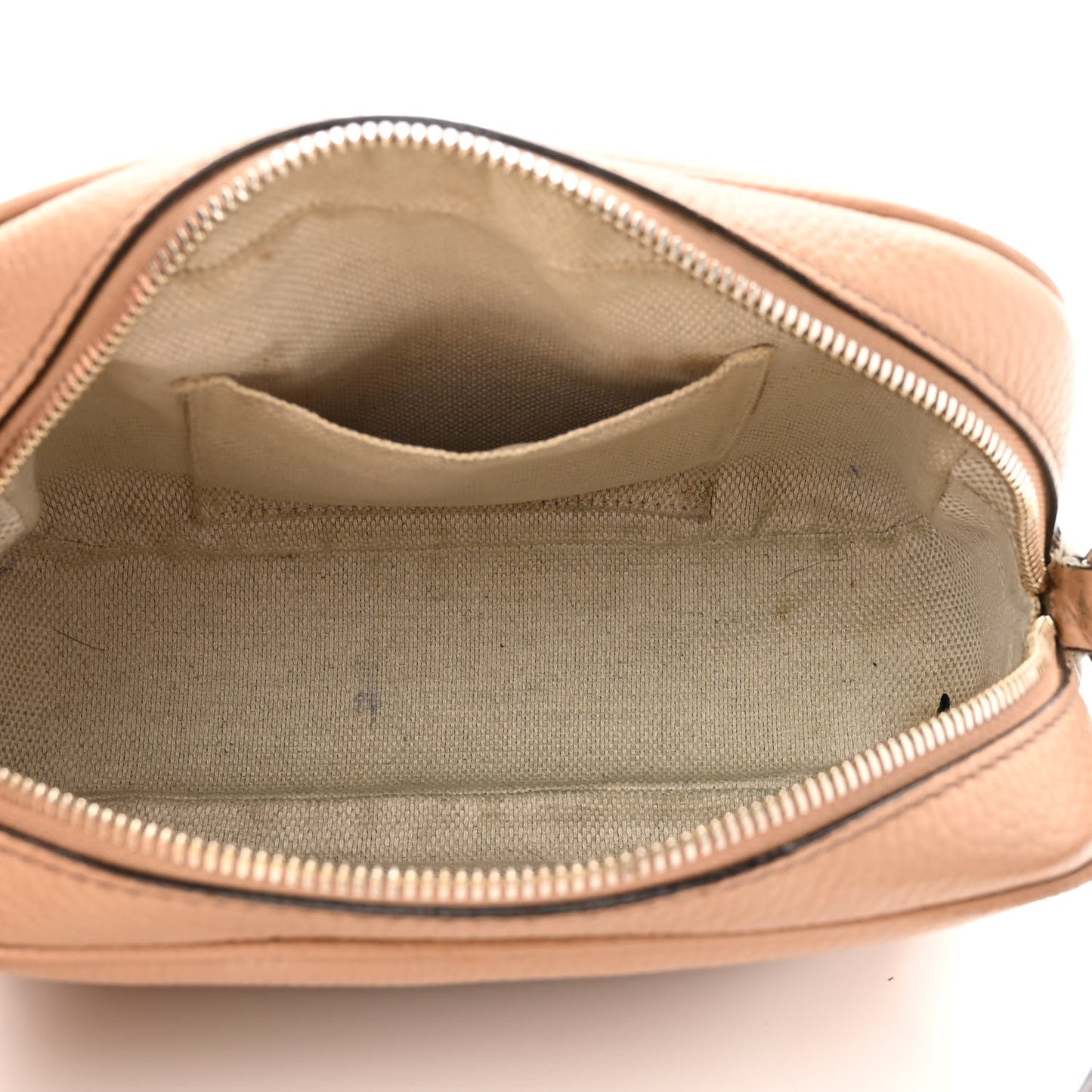 Pebbled Calfskin Small Soho Disco Bag Camelia