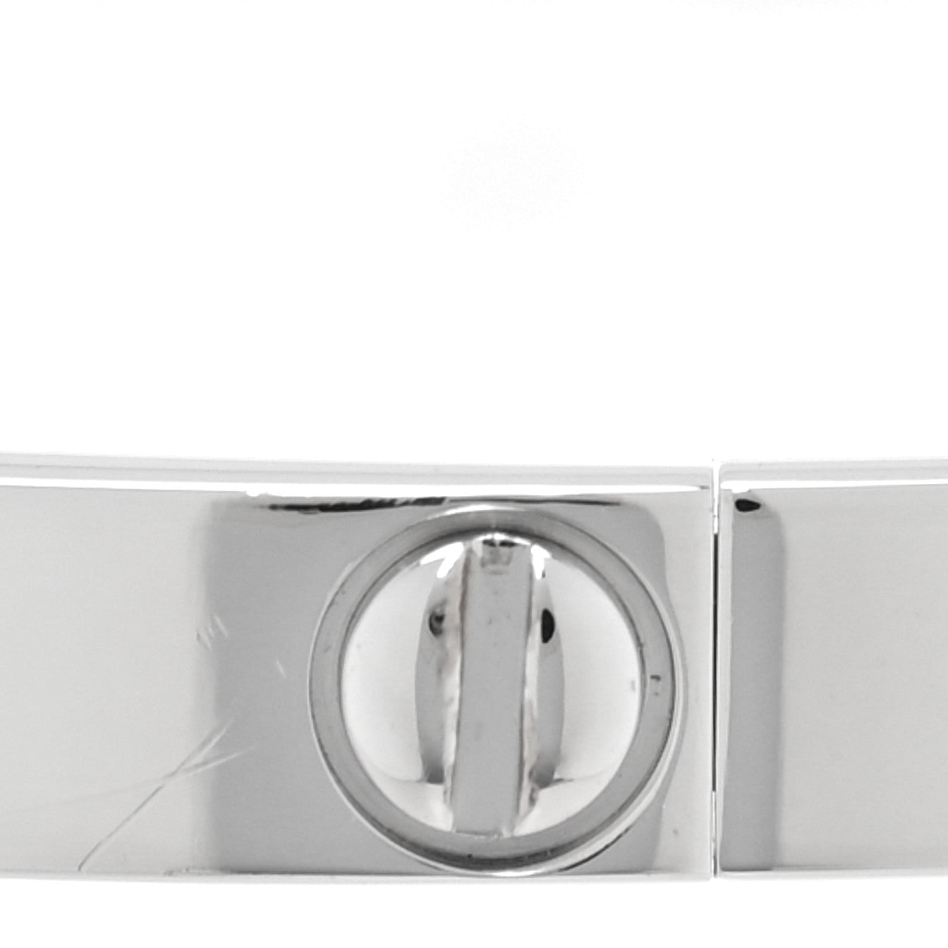 18K White Gold 6 Diamond Small LOVE Bracelet 16
