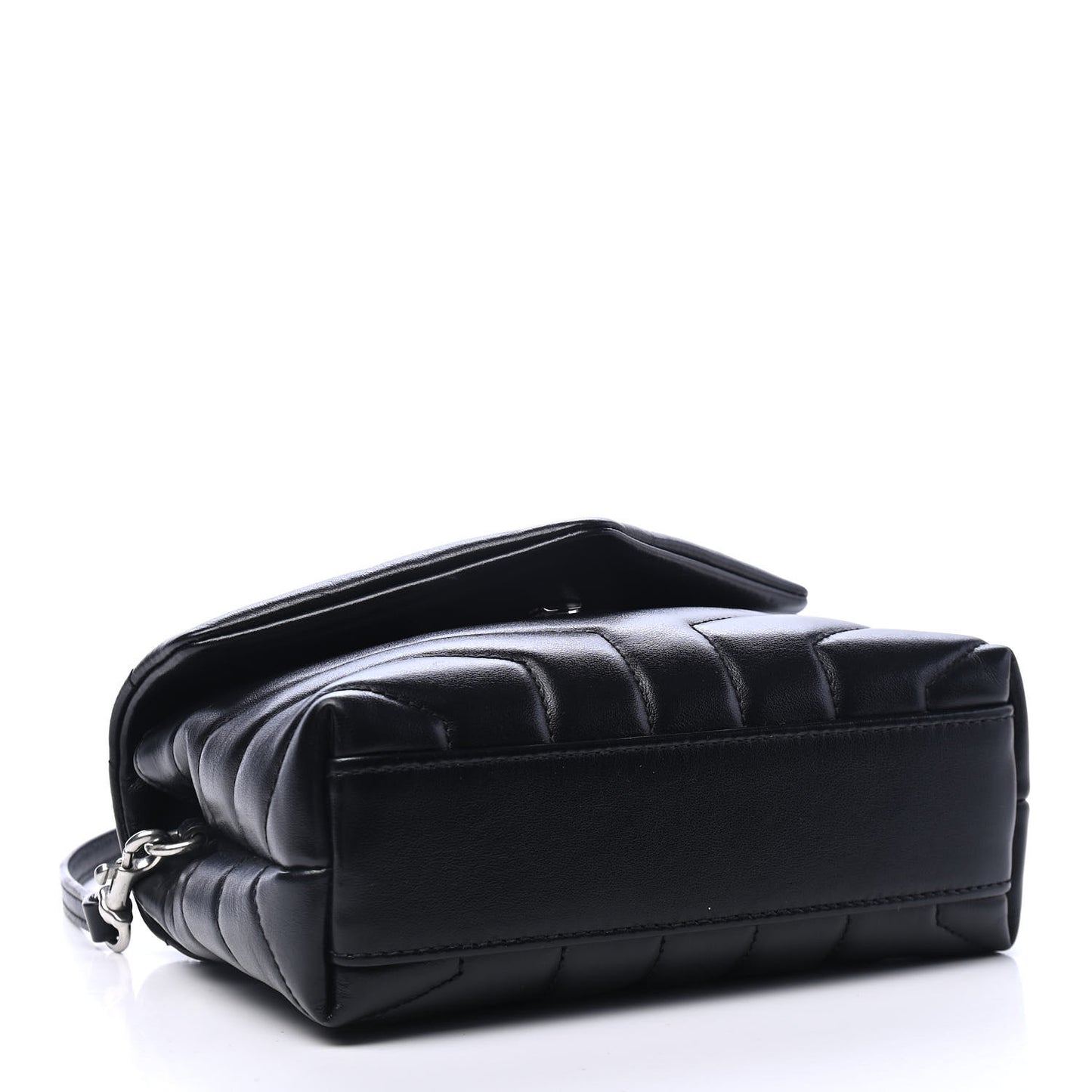 Lambskin Quilted Toy Loulou Monogram Chain Satchel Black