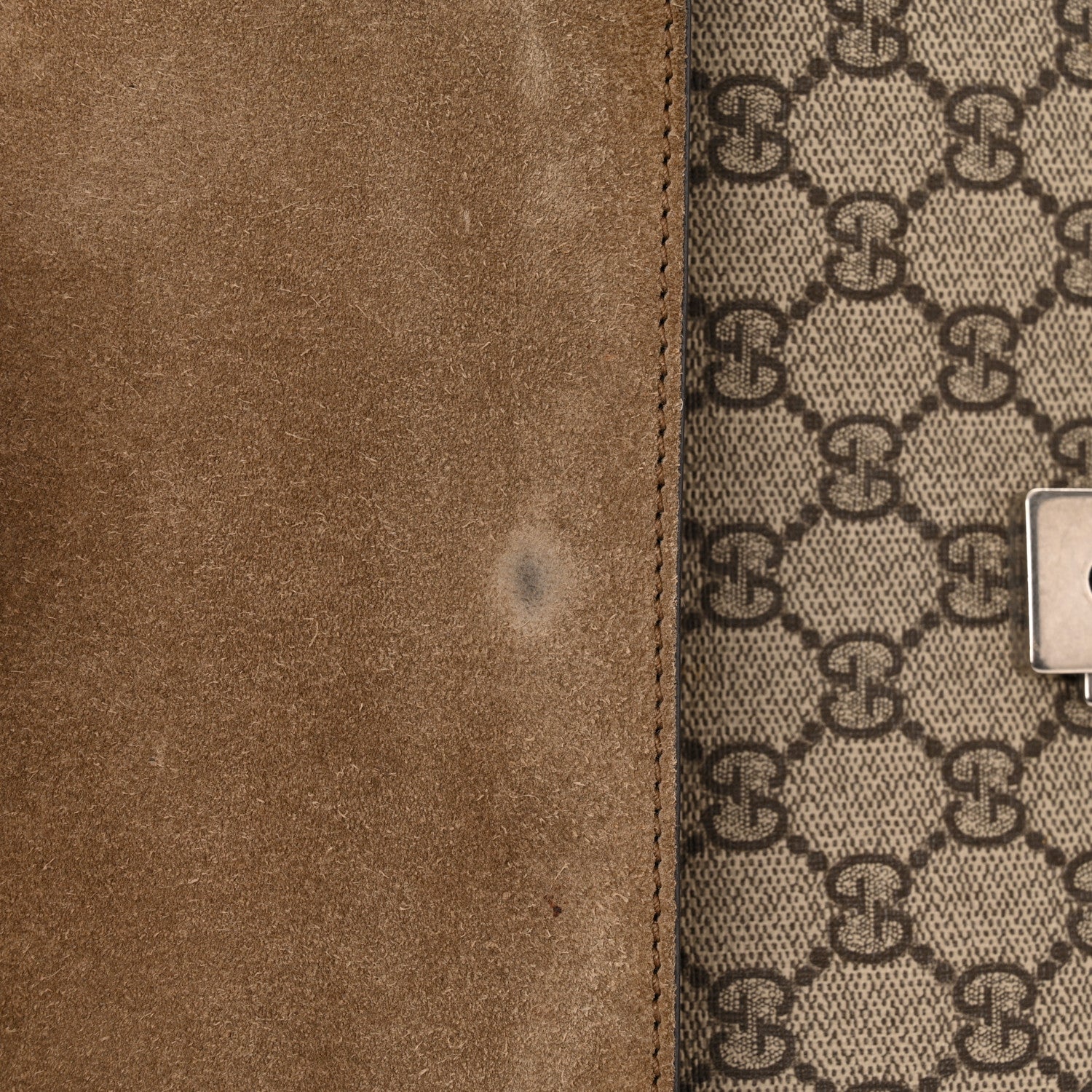 Gucci GG Supreme Monogram Medium Dionysus Shoulder Bag Taupe 12 of 14