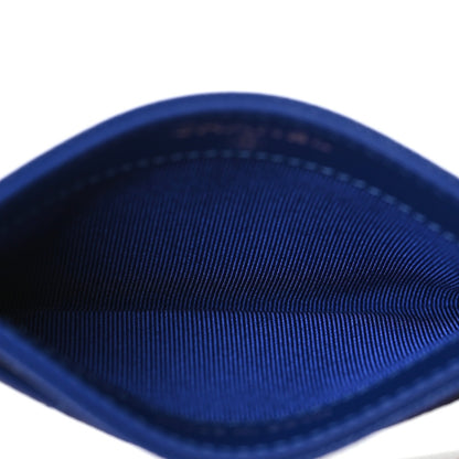 Chanel Caviar Quilted Card Holder Blue 5 of 9